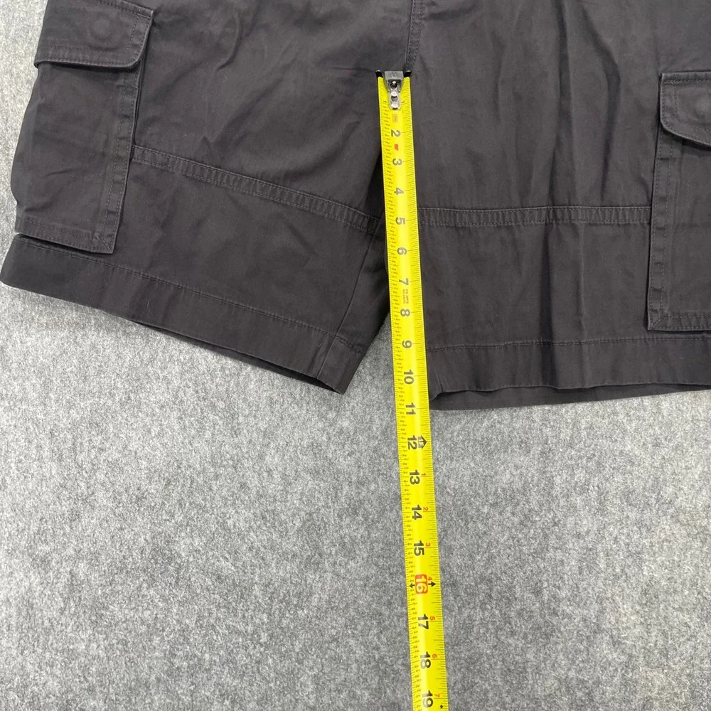 Tommy Hilfiger Cargo Shorts Mens 40 Black Cotton Twill Utility Pockets